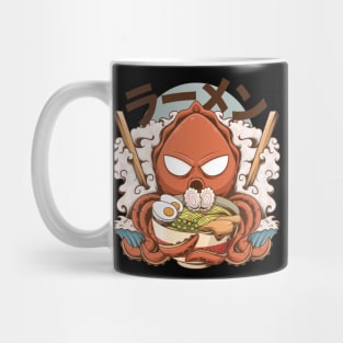 Awesome Kawaii Octopus Squid Ramen Japanese Style Ramen Lovers Mug